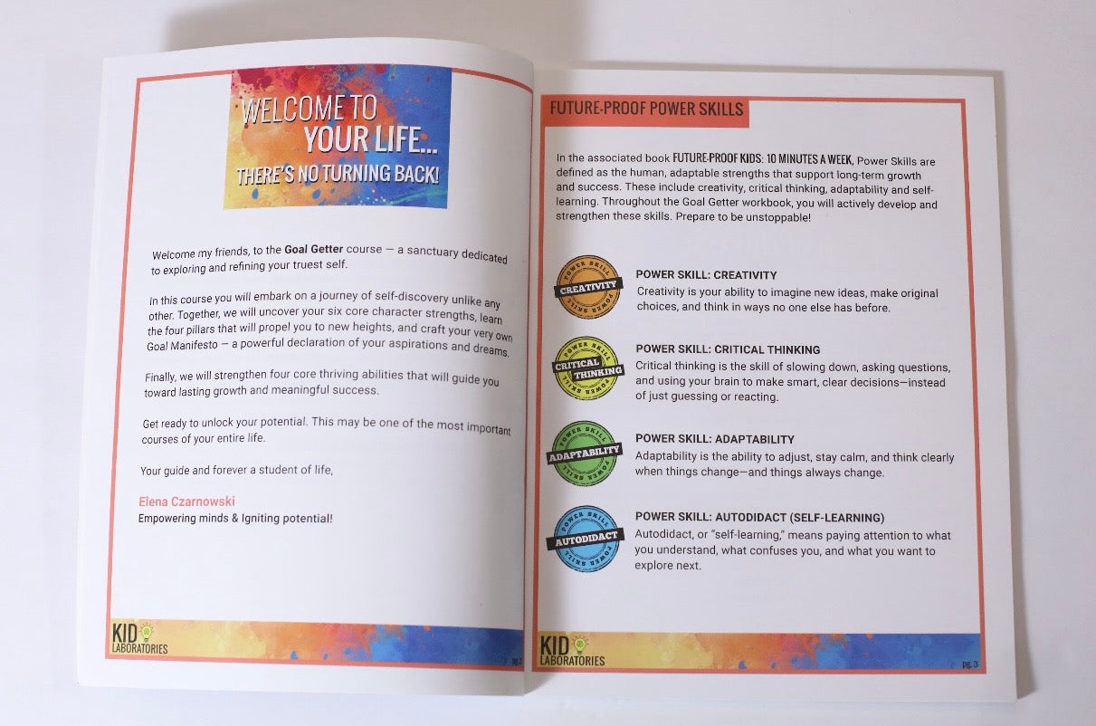 Goal Getter: Character Development & Goal Setting Workbook